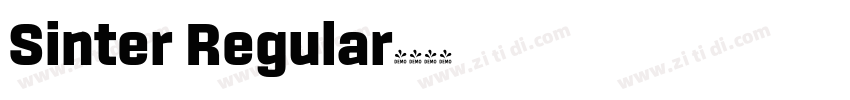 Sinter Regular字体转换